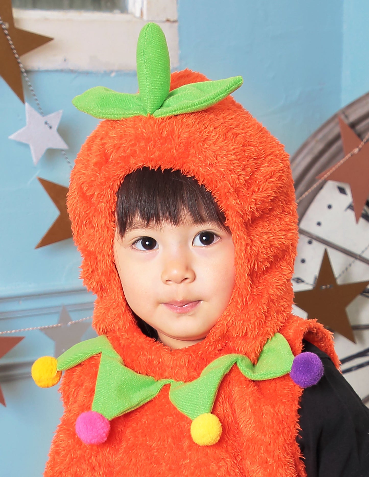 コスプレ 赤ちゃん ジャックオランタン マシュマロベビー マシュマロパンプキン ベビー 80cm オレンジ【クリアストーン】