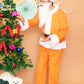 コスプレ クリスマス サンタ サンタクロース GOGOサンタさん メンズ レッド/オレンジ/イエロー/グリーン/ブルー/パープル/ホワイト/ブラック  【クリアストーン】