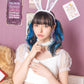 コスプレ うさぎ コケティッシュガーリー ホワイトレースバニー レディース S M L ブラック【クリアストーン】