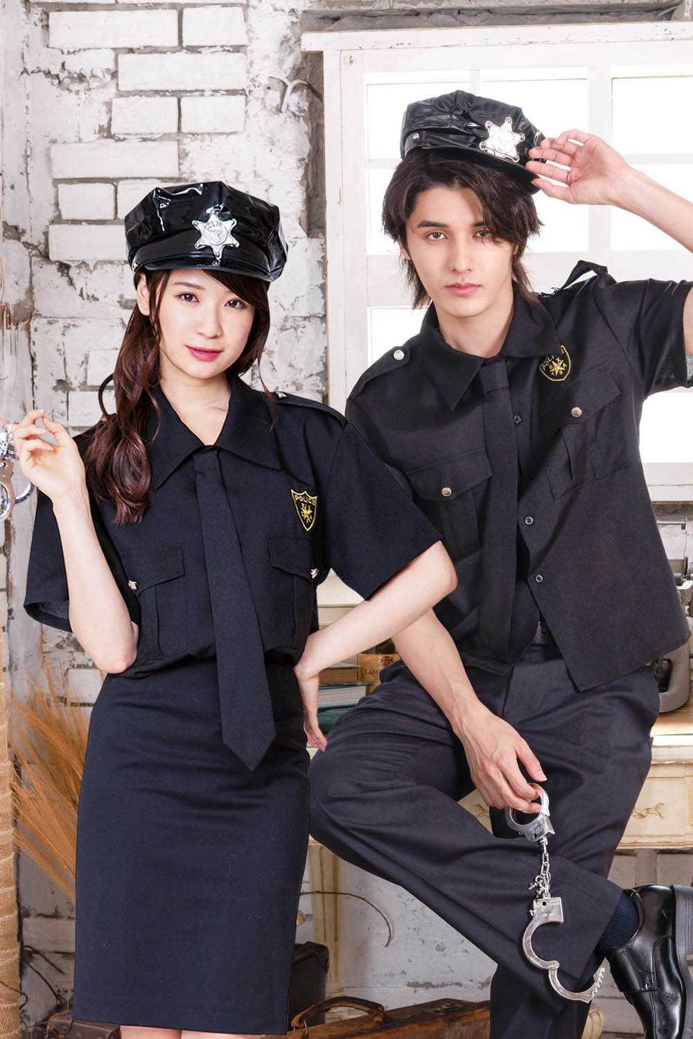 ≪スタンミさん着用≫ コスプレ 仮装 ハロウィン スピードポリス ユニセックス フリーサイズ ブラック 【クリアストーン】