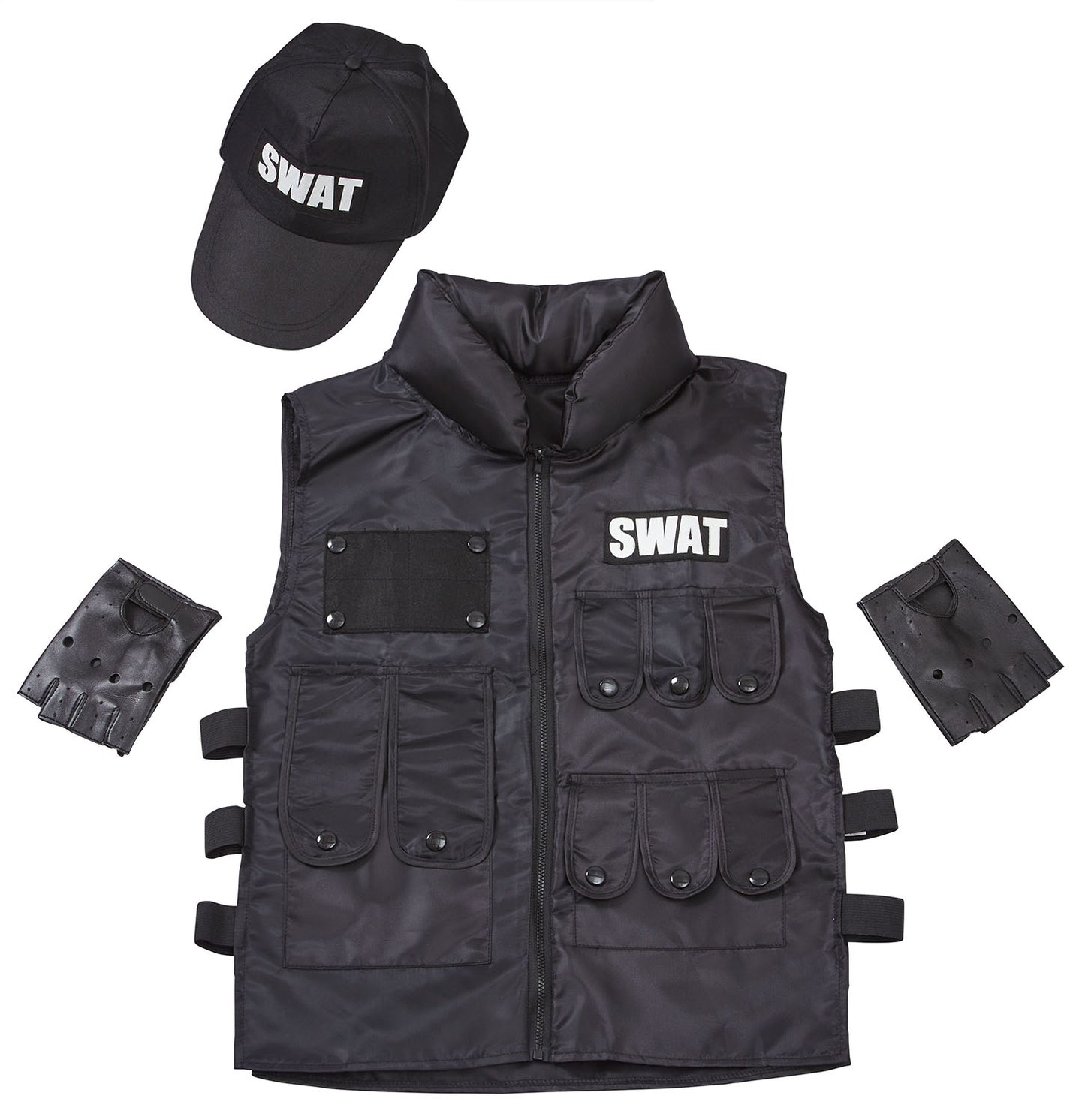 ≪スタンミさん着用≫ コスプレ 仮装 ハロウィン スピードスワット ユニセックス フリーサイズ ブラック 【クリアストーン】