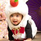 コスプレ ベビー 赤ちゃん 鏡餅 正月 マシュマロかがみもち 80cm 90cm【クリアストーン】