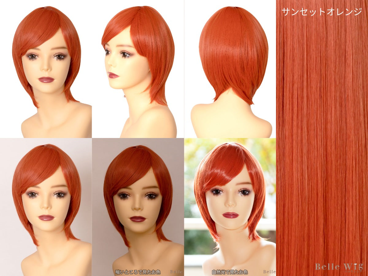 耐熱ウィッグ ハロウィン コスプレ ベルウィッグ ショート レディース【クリアストーン】