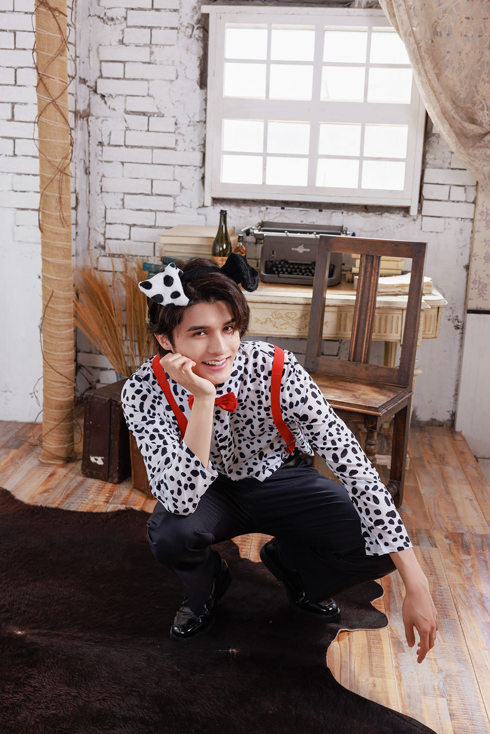 50's Fake Fur Animal Shirtダルメシアンxモールスキン 50's Fake Fur Animal Shirtダルメシアンxモールスキン