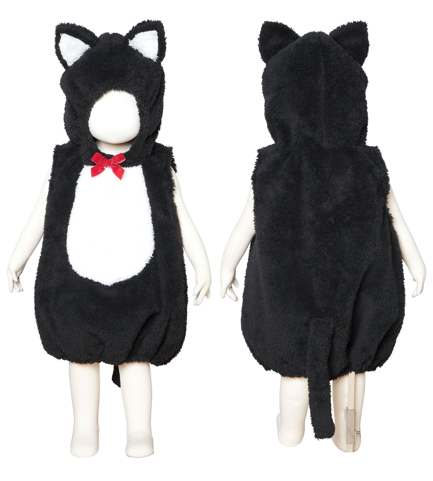 コスプレ ベビー 赤ちゃん 黒猫 マシュマロベビー 80cm ブラック【クリアストーン】