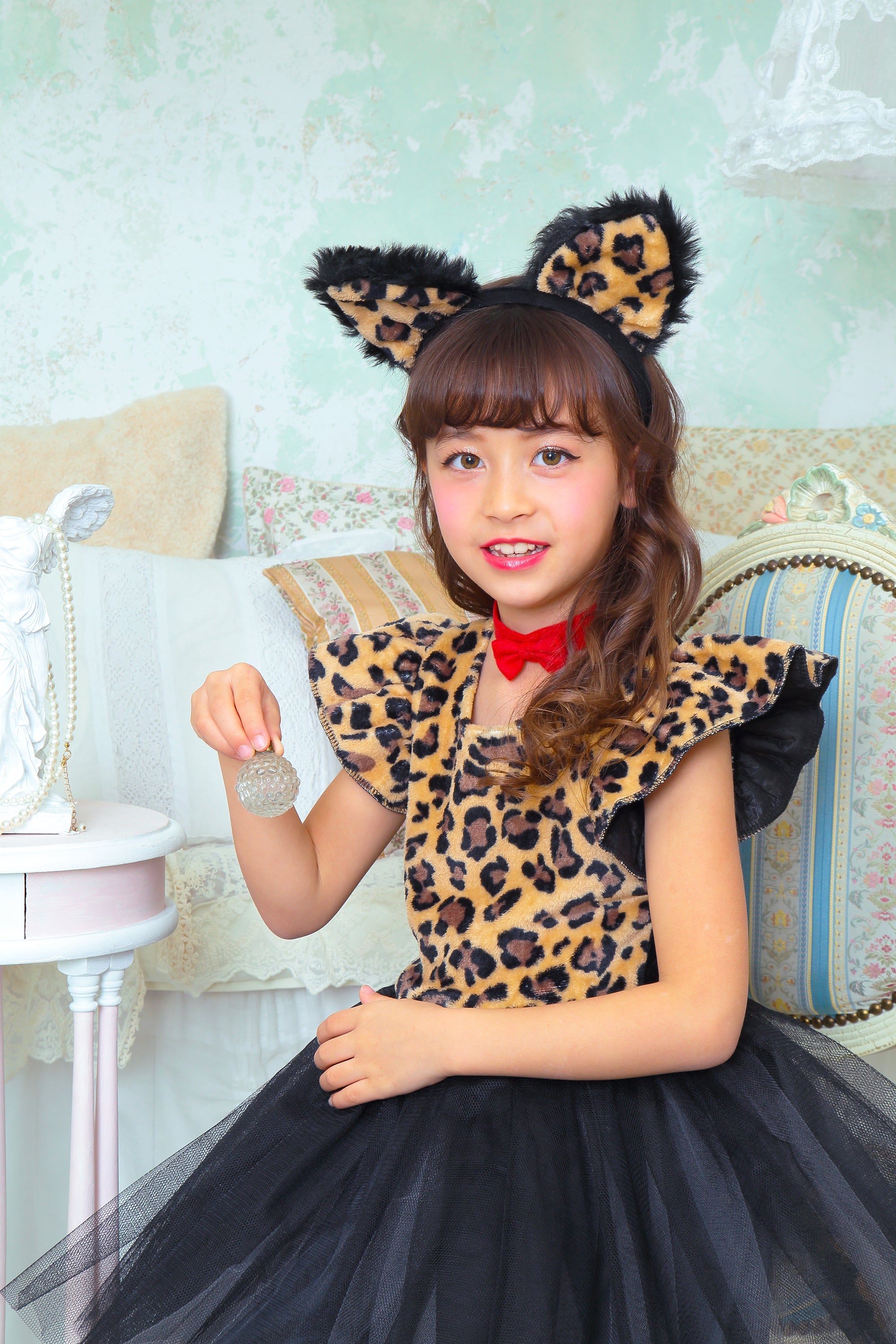 コスプレ キッズ こども ヒョウ ハロウィン プティレオパード 100cm