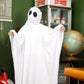 コスプレ キッズ こども おばけ 小物 マント ハロウィン おばけポンチョ ホワイト【クリアストーン】
