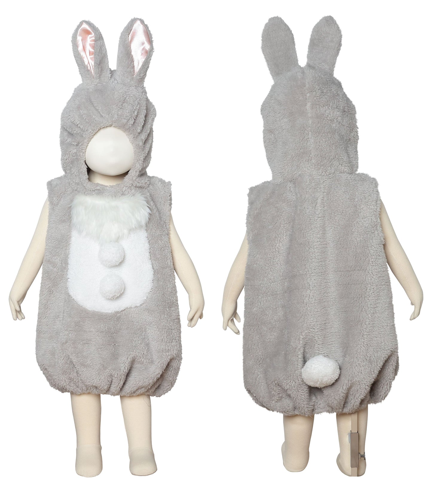 コスプレ 赤ちゃん うさぎ マシュマロベビー マシュマログレーラパン ベビー 80cm グレー【クリアストーン】