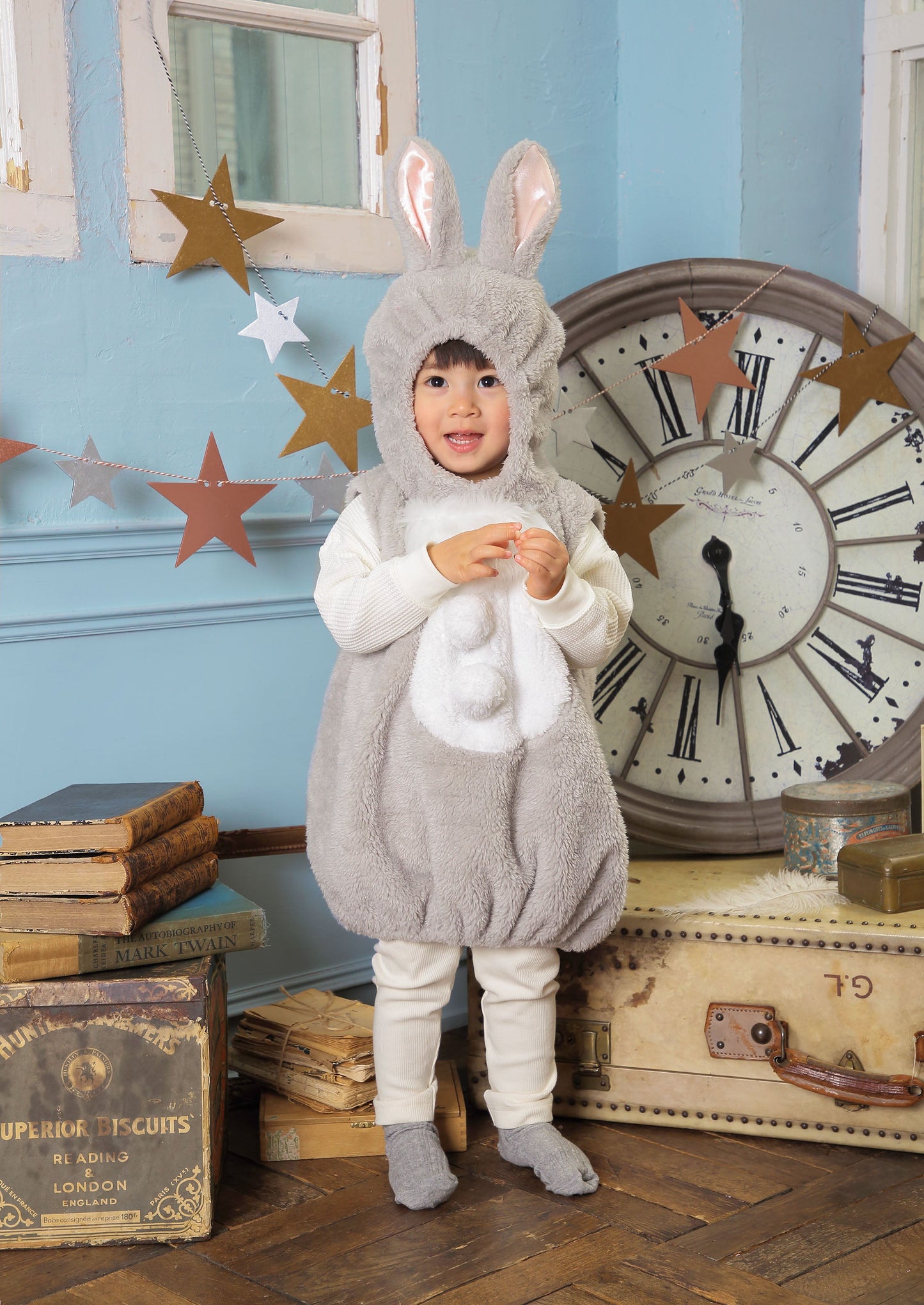 コスプレ 赤ちゃん うさぎ マシュマロベビー マシュマログレーラパン ベビー 80cm グレー【クリアストーン】