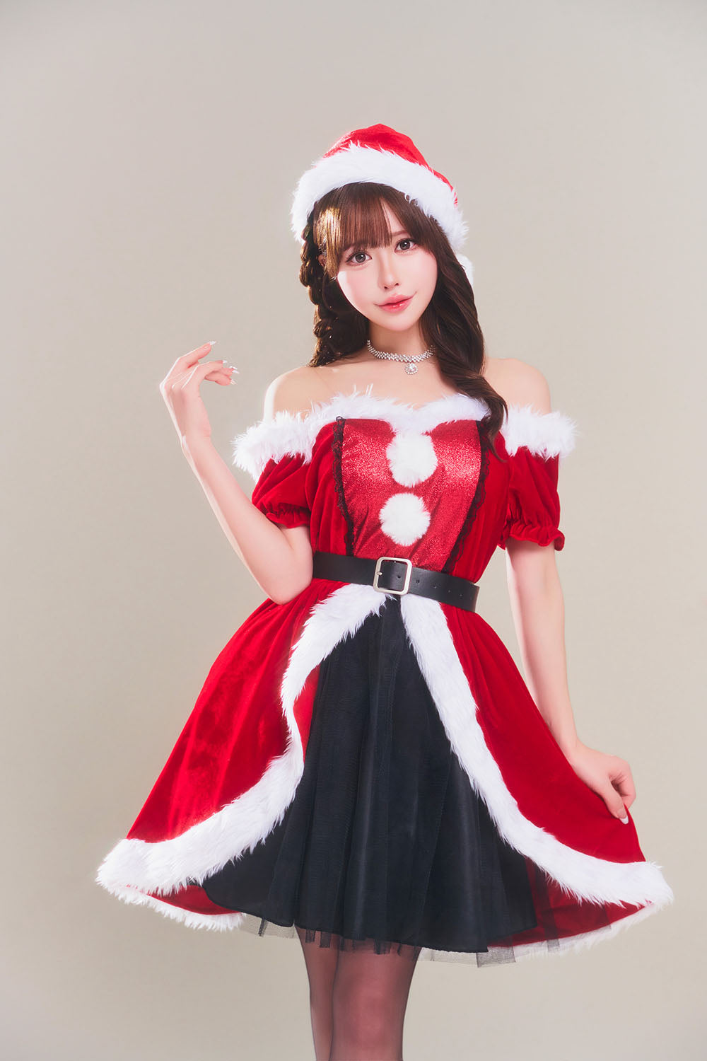 コスプレ クリスマス サンタ グランノエル グリッタードレスサンタ