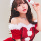 コスプレ クリスマス サンタ グランノエル グリッタードレスサンタ レディース フリーサイズ レッド【クリアストーン】♡