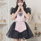 《JamsCollection着用》コスプレ ハロウィン チャイナ フロイマイン 本命ももチャイナ/本命あおチャイナ レディース フリーサイズ ピンク/ブルー【クリアストーン】♡