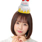 誕生日 お祝い 装飾 帽子 プティケーキハット ハッピーバースデー フリーサイズ【クリアストーン】