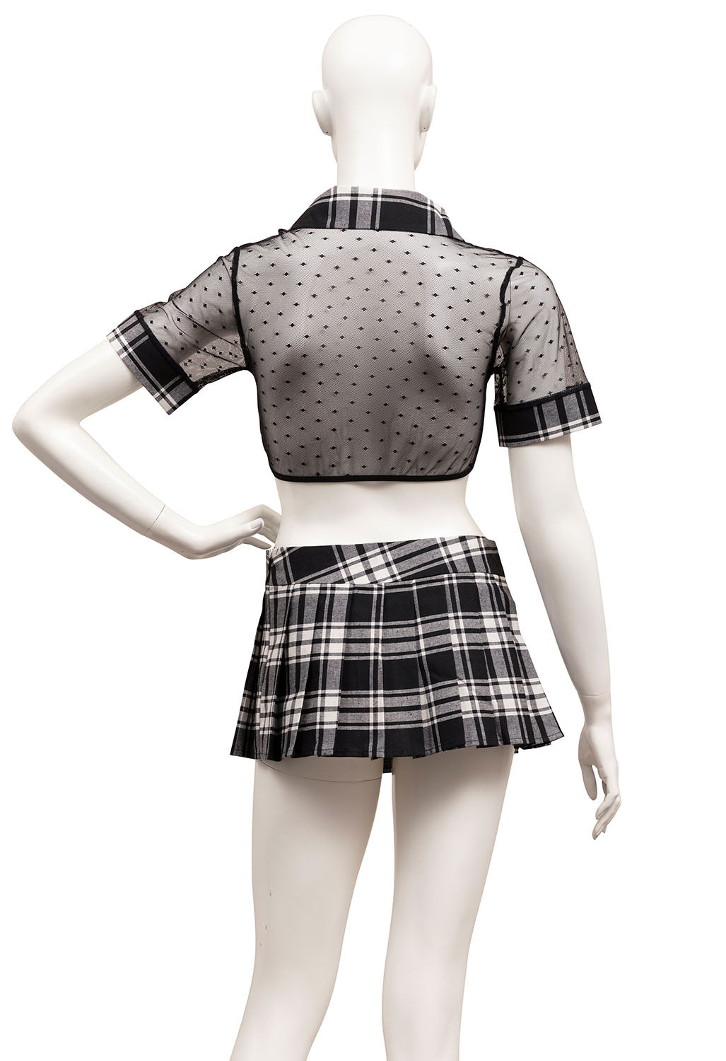 コスプレ 制服 SecretRose シアースクール レディース フリーサイズ ブラック【クリアストーン】♡