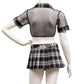 コスプレ 制服 SecretRose シアースクール レディース フリーサイズ ブラック【クリアストーン】♡