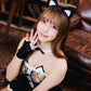 コスプレ ねこ SecretRose フィッシュネットキャット レディース フリーサイズ ブラック【クリアストーン】♡