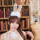 コスプレ バニーガール SecretRose ブラックサスペンダーバニー/ホワイトサスペンダーバニー レディース フリーサイズ ブラック/ホワイト【クリアストーン】♡