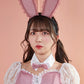 コスプレ ハロウィン うさぎ バニー リュバンミニョン トゥインクルバニー レディース フリーサイズ ピンク【クリアストーン】