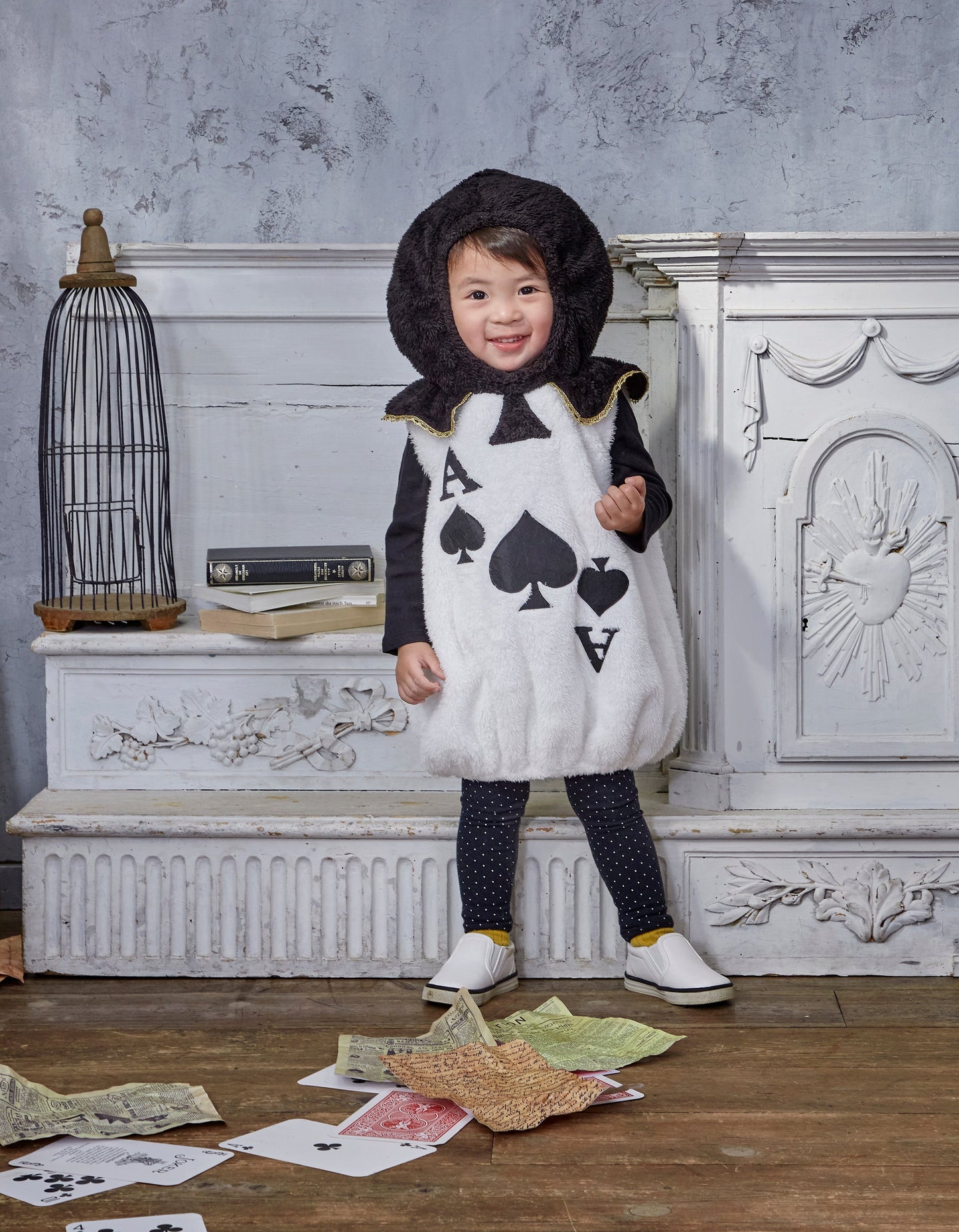 コスプレ 赤ちゃん トランプ兵 マシュマロベビー マシュマロトランプ ベビー 80cm ブルー【クリアストーン】