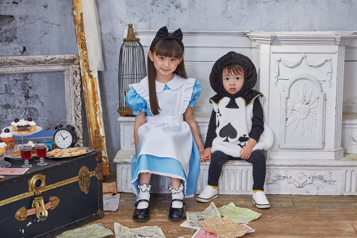 コスプレ 赤ちゃん トランプ兵 マシュマロベビー マシュマロトランプ ベビー 80cm ブルー【クリアストーン】