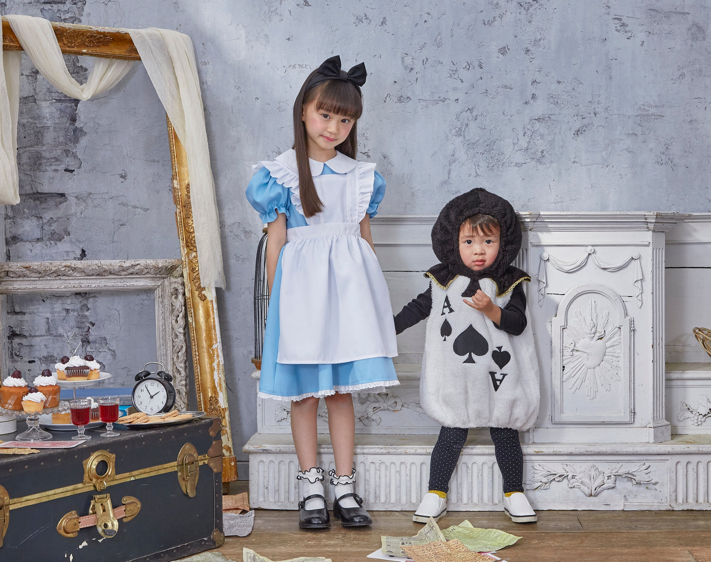 コスプレ 赤ちゃん トランプ兵 マシュマロベビー マシュマロトランプ ベビー 80cm ブルー【クリアストーン】