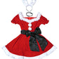 《JamsCollection着用》コスプレ クリスマス サンタ ミミノエル 2WAYうさぎサンタ レディース フリーサイズ レッド【クリアストーン】