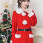 《JamsCollection着用》コスプレ クリスマス サンタ コート 防寒 ミミノエル サンタガールコート レディース フリーサイズ 【クリアストーン】