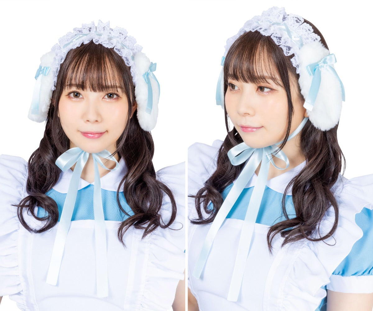 コスプレ小物 ハロウィン アニマルヘッドドレス リリパレ レディース フリーサイズ 白ねこ/黒ねこ/うさぎ/くま【クリアストーン】