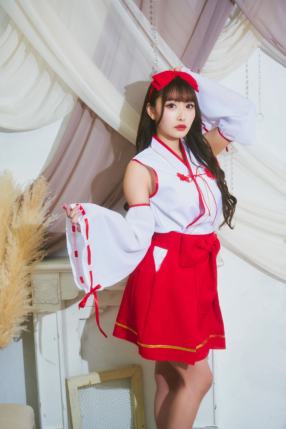 コスプレ ハロウィン 巫女 和風 和装 神社 GLOWHOLIC ミニ巫女 レディース フリーサイズ レッド 【クリアストーン】 –  clearstone(クリアストーン)公式オンラインストア