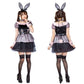 コスプレ ハロウィン うさぎ フロイマイン 愛情ピーチバニー レディース フリーサイズ ブラック【クリアストーン】♡
