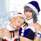 コスプレ クリスマス サンタ シュガーウィップ レースビスチェサンタ レディース フリーサイズ ロイヤルレッド/ロイヤルブルー【クリアストーン】♡
