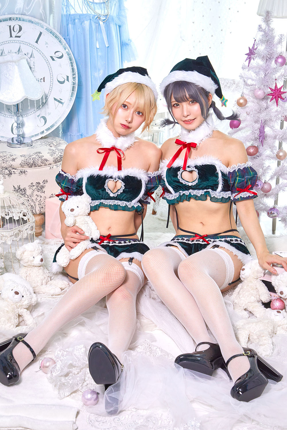 コスプレ クリスマス サンタ シュガーウィップ ツリーサンタランジェリー レディース フリーサイズ グリーン 【クリアストーン】