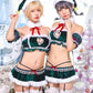 コスプレ クリスマス サンタ シュガーウィップ ツリーサンタランジェリー レディース フリーサイズ グリーン 【クリアストーン】