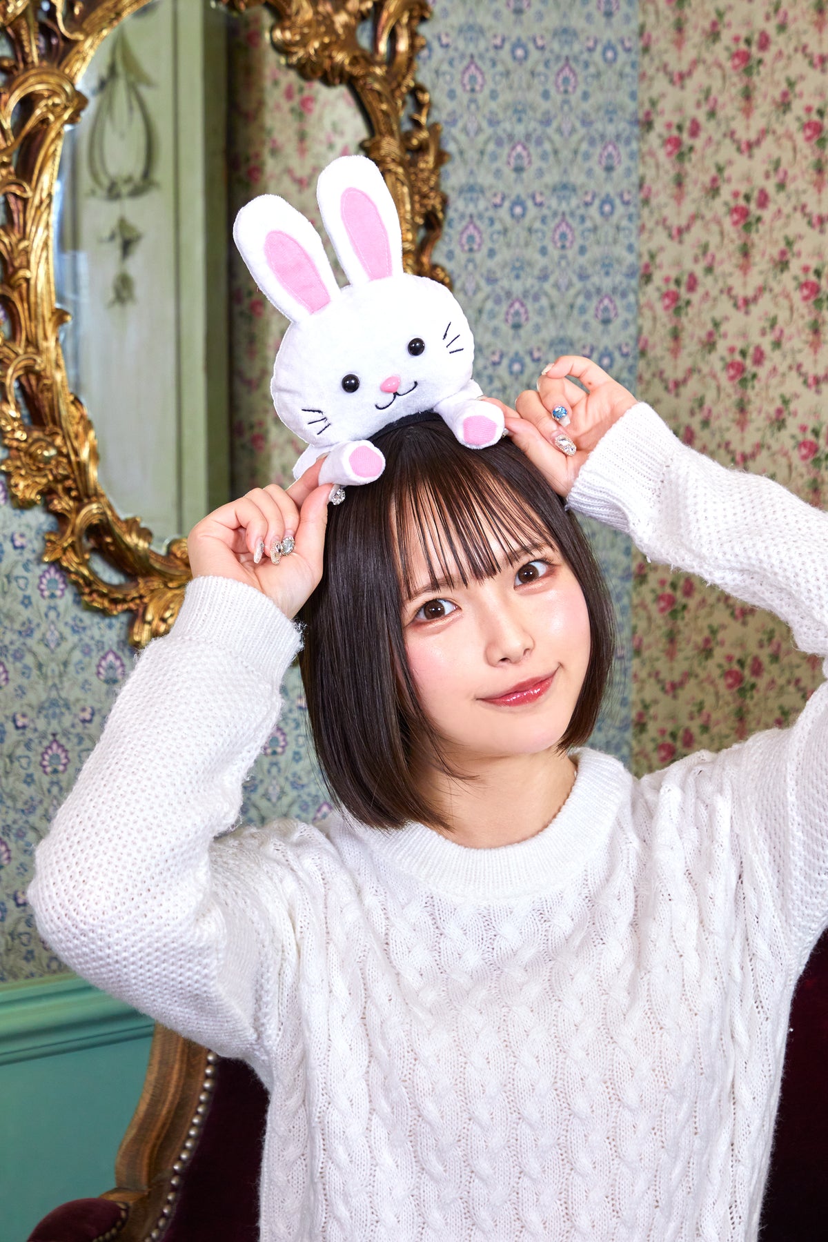 コスプレ小物 うさぎ のっかりうさぎカチューシャ レディース 