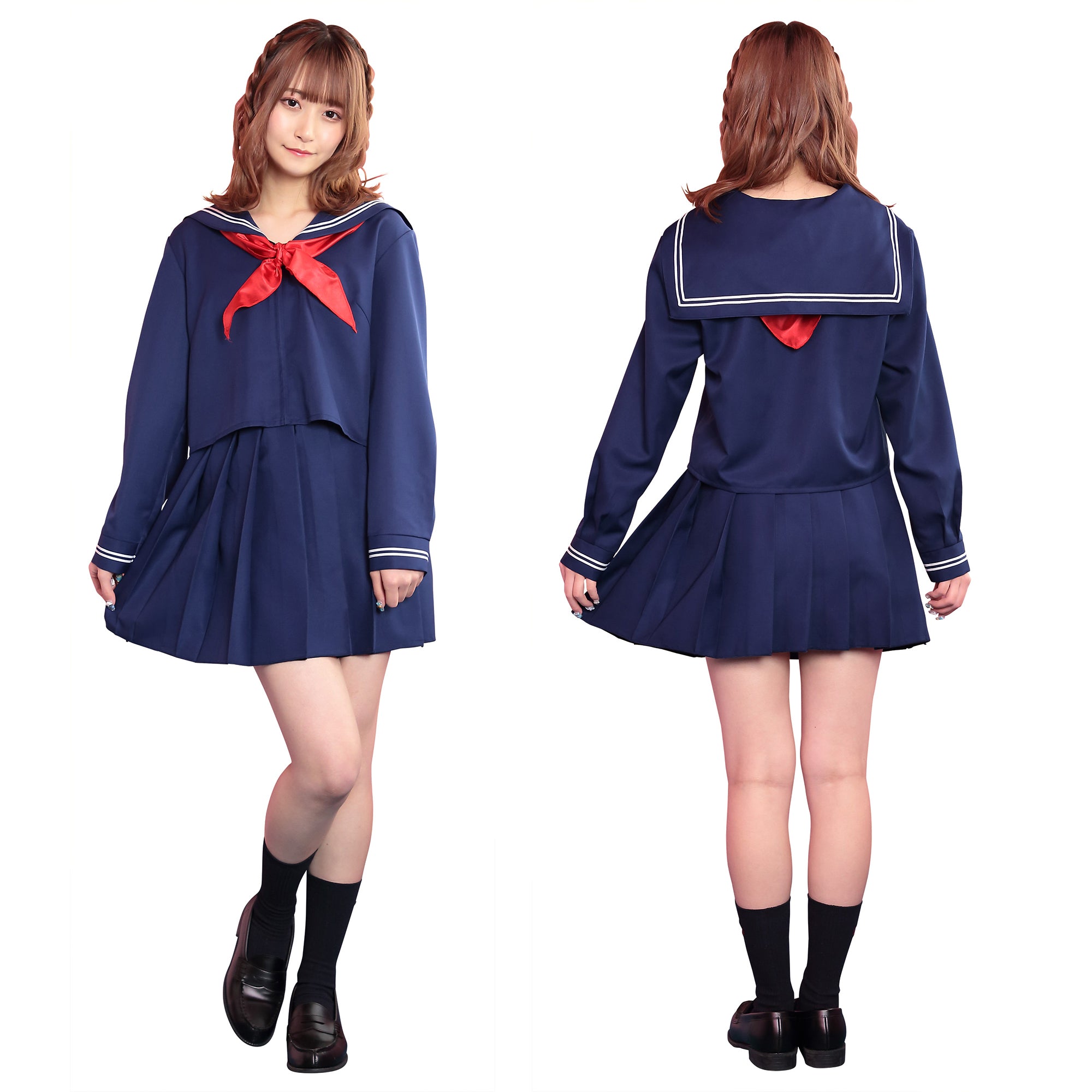 コスプレ 制服 トキメキグラフィティ 長袖セーラー服 レディース フリーサイズ ホワイト/ネイビー【クリアストーン】 –  clearstone(クリアストーン)公式オンラインストア