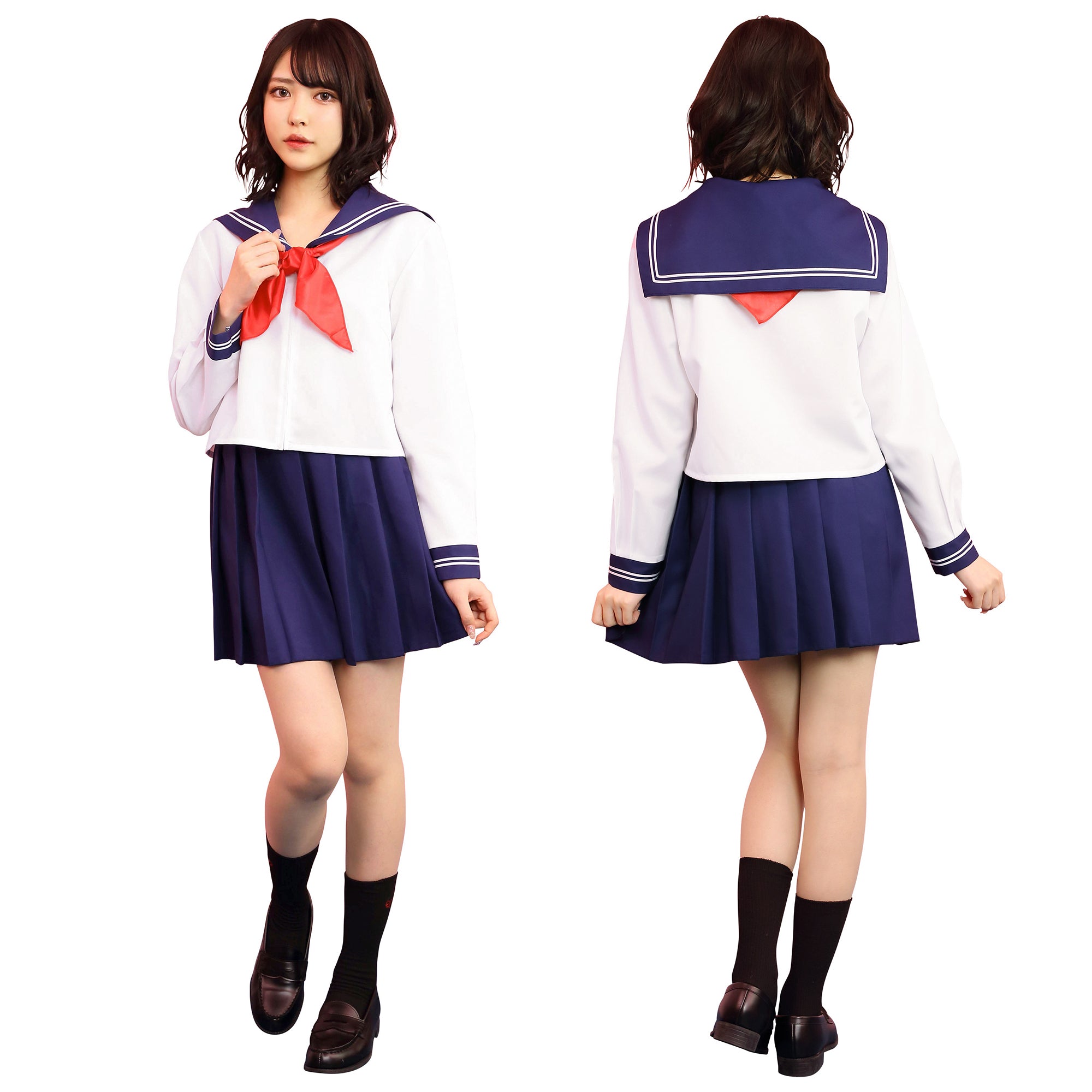 コスプレ 制服 トキメキグラフィティ 長袖セーラー服 レディース フリーサイズ ホワイト/ネイビー【クリアストーン】 –  clearstone(クリアストーン)公式オンラインストア