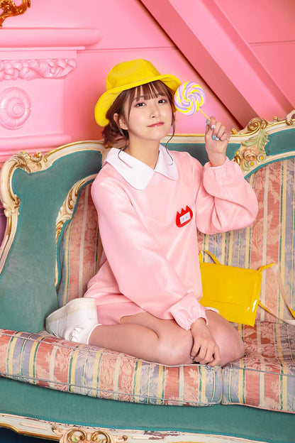 コスプレ ハロウィン ようちえん 園児 スモック トキメキグラフィティ みずいろようちえん/ももいろようちえん レディース フリーサイズ ブルー/ピンク 【クリアストーン】