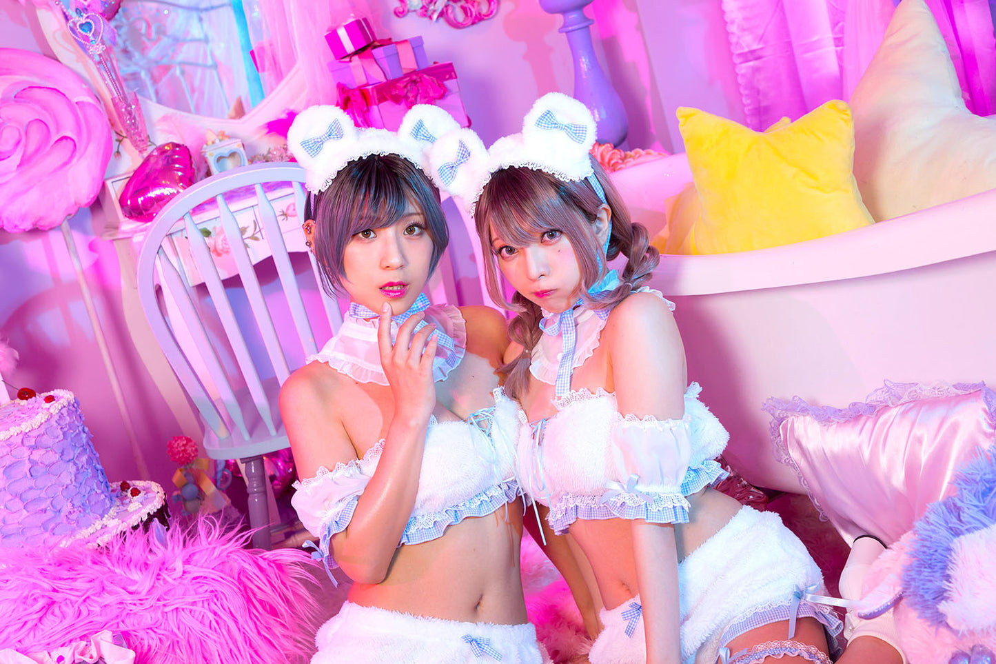 コスプレ くま シュガーウィップ しろくまドール レディース フリーサイズ ホワイト【クリアストーン】♡