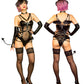 コスプレ デビル シュガーウィップ ハーネスサキュバス レディース フリーサイズ ブラック【クリアストーン】♡