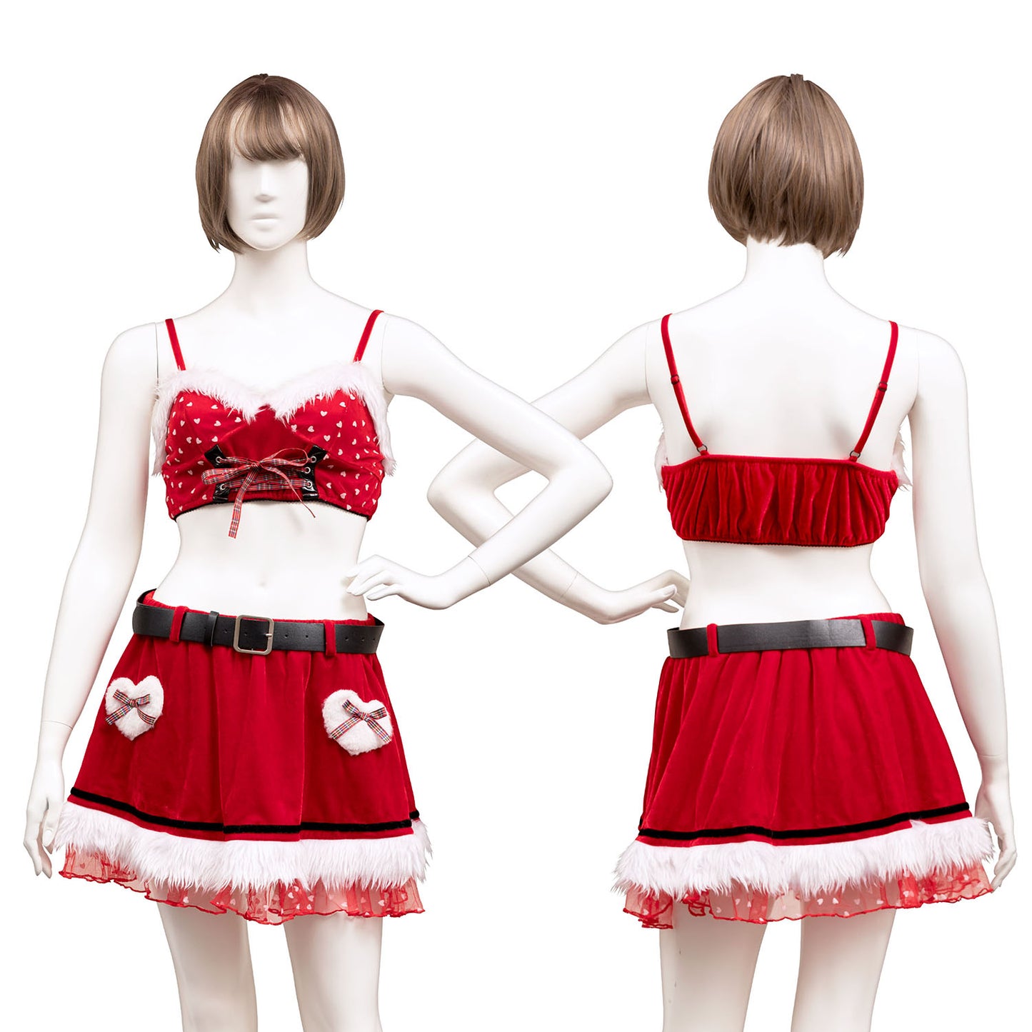 コスプレ クリスマス サンタ シュガーウィップ ラブケープサンタ レディース フリーサイズ レッド【クリアストーン】