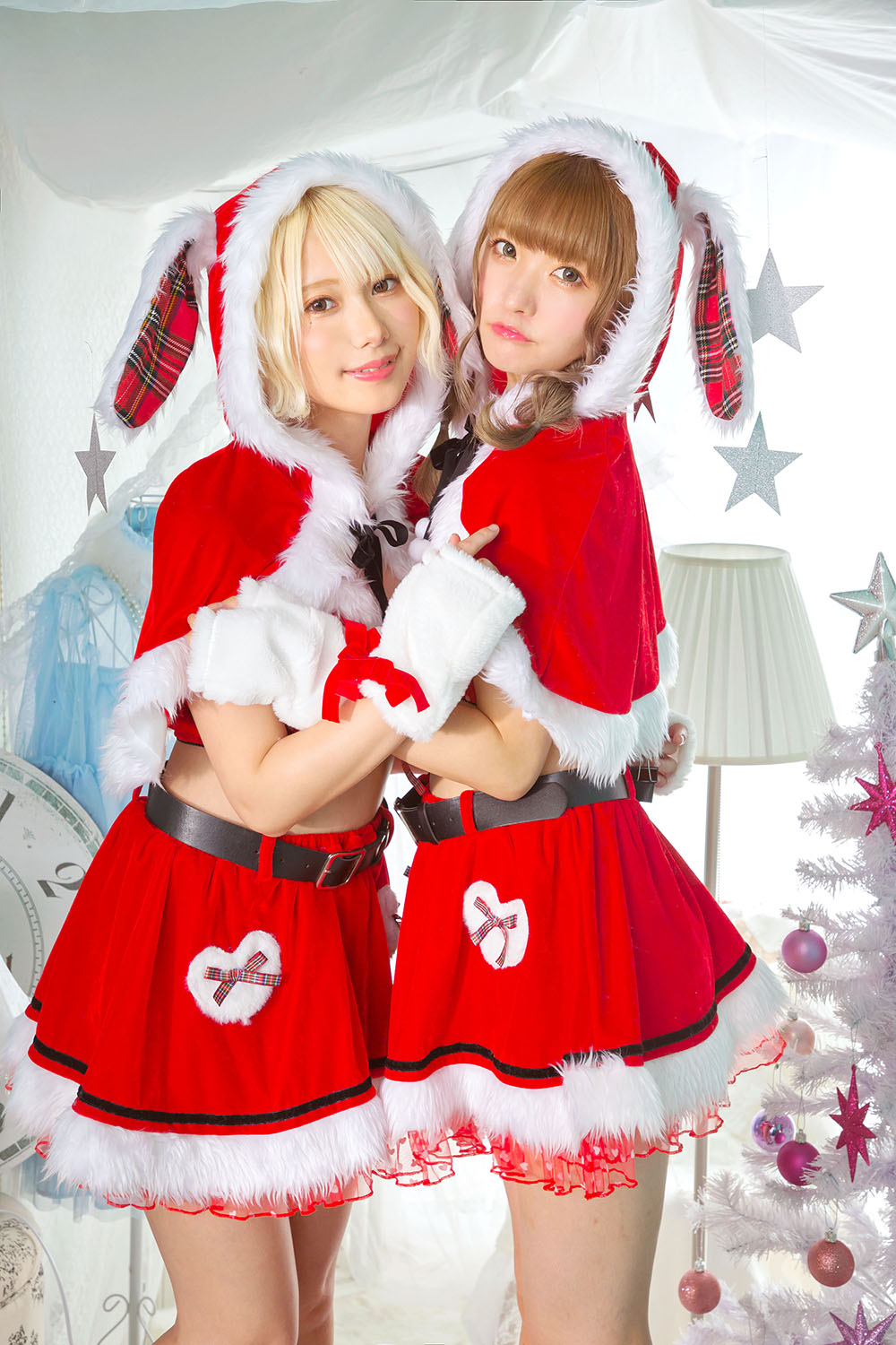 コスプレ クリスマス サンタ シュガーウィップ ラブケープサンタ レディース フリーサイズ レッド【クリアストーン】