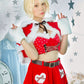 コスプレ クリスマス サンタ シュガーウィップ ラブケープサンタ レディース フリーサイズ レッド【クリアストーン】
