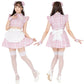 コスプレ ハロウィン メイド チャイナ リリパレ ミルキーチャイナメイド レディース フリーサイズ ピンク【クリアストーン】