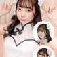 コスプレ小物 チャイナ チャイナお団子カバー リリパレ レディース フリーサイズ ホワイト/ピンク【クリアストーン】
