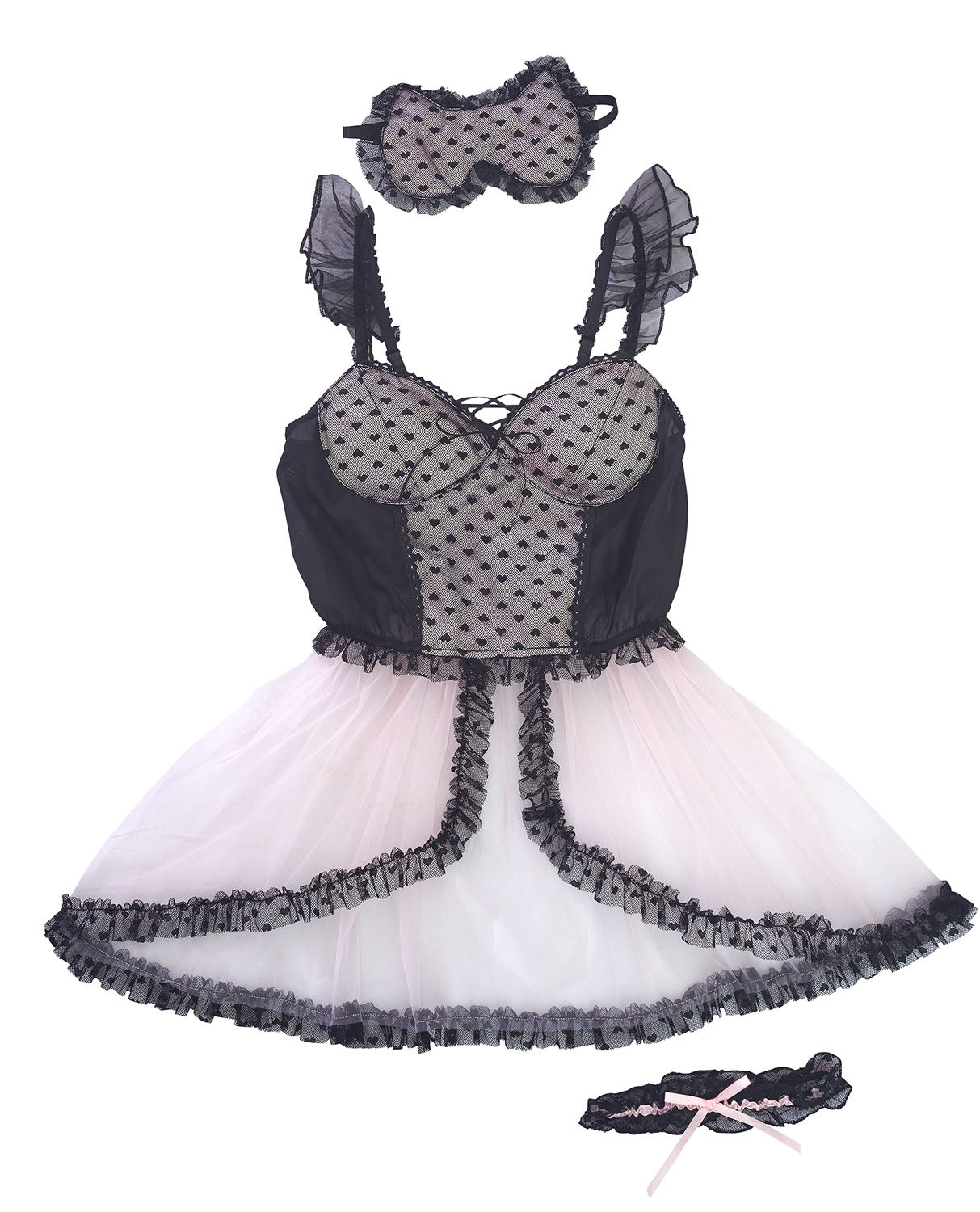 コスプレ ベビードール poppy doll ロゼキャット レディース フリーサイズ ブラック【クリアストーン】