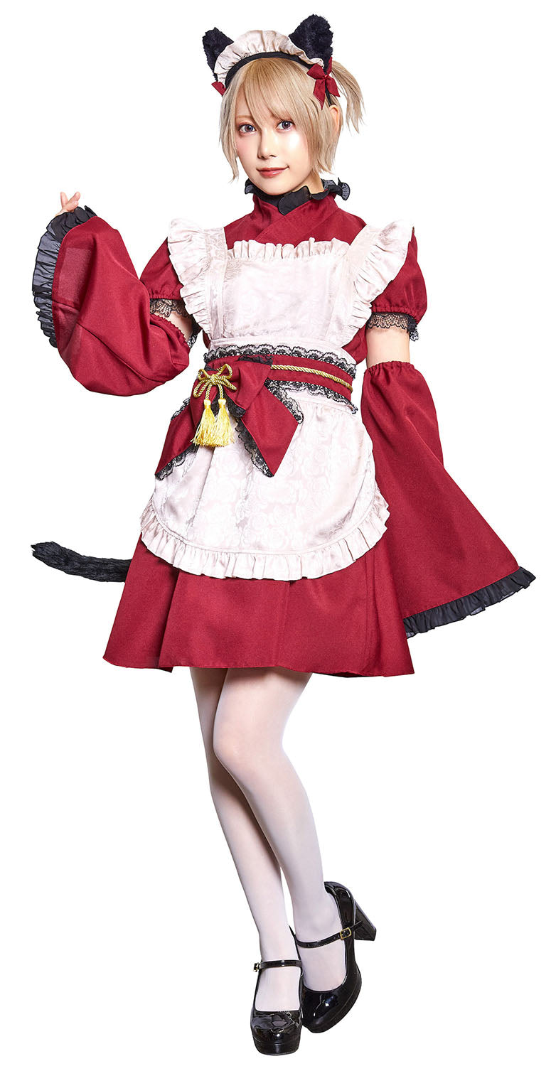 篠崎こころちゃん着用》 コスプレ ハロウィン 和風 ねこ ハイカラ