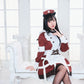 コスプレ ハロウィン 悪魔 ナース ダスティコンフィ デビルナース レディース フリーサイズ レッド【クリアストーン】♡