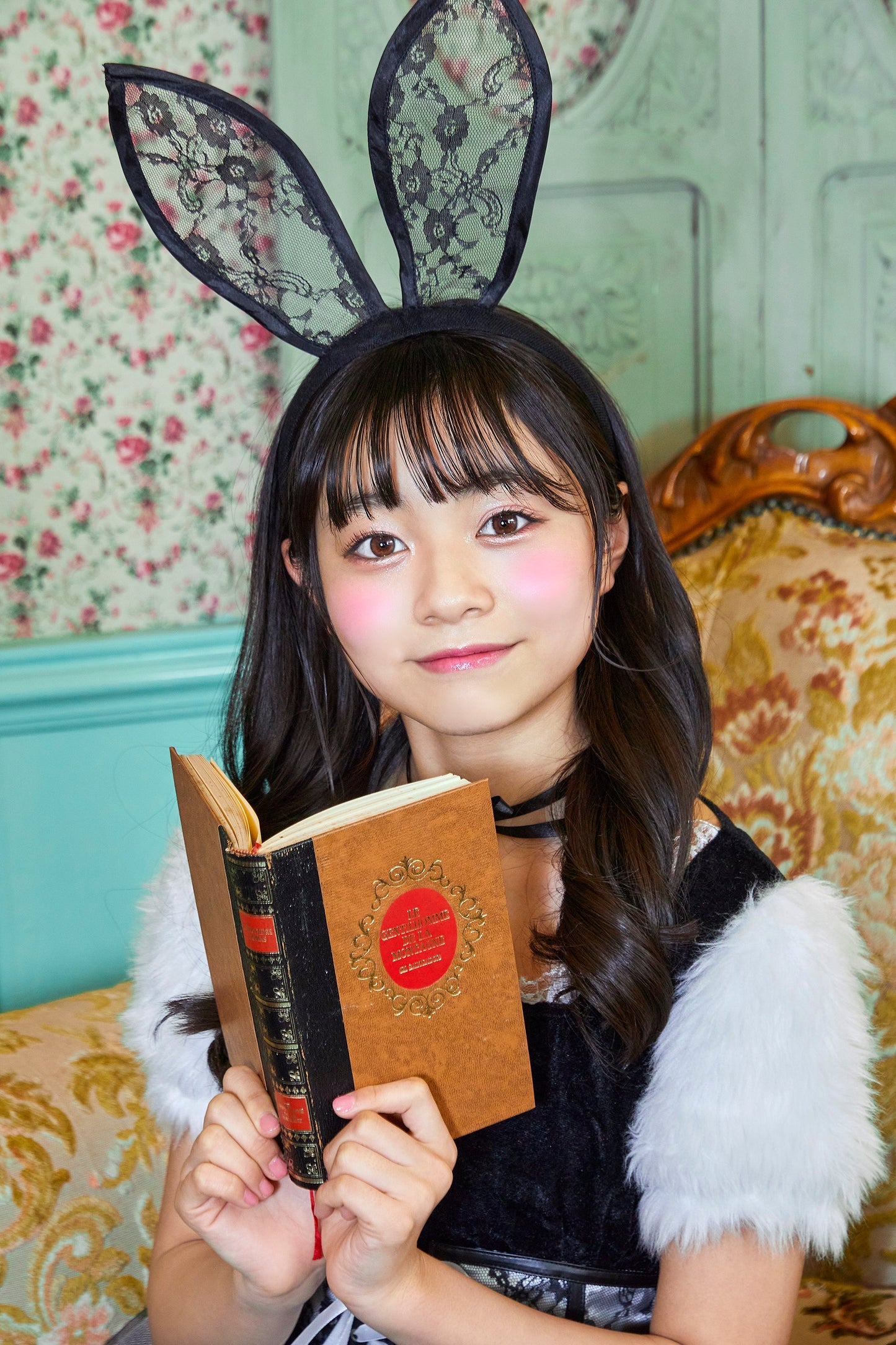 コスプレ ジュニア こども アニマル うさぎ COSCHU! バニララビット 140～150cm ホワイト【クリアストーン】