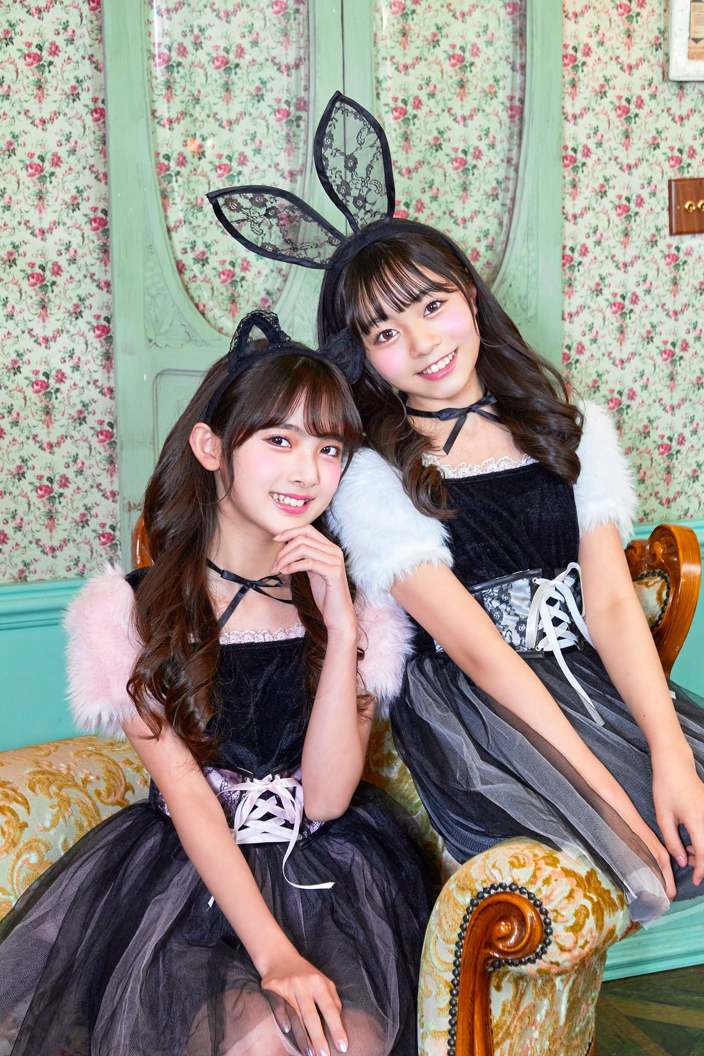 コスプレ ジュニア こども アニマル うさぎ COSCHU! バニララビット 140～150cm ホワイト【クリアストーン】