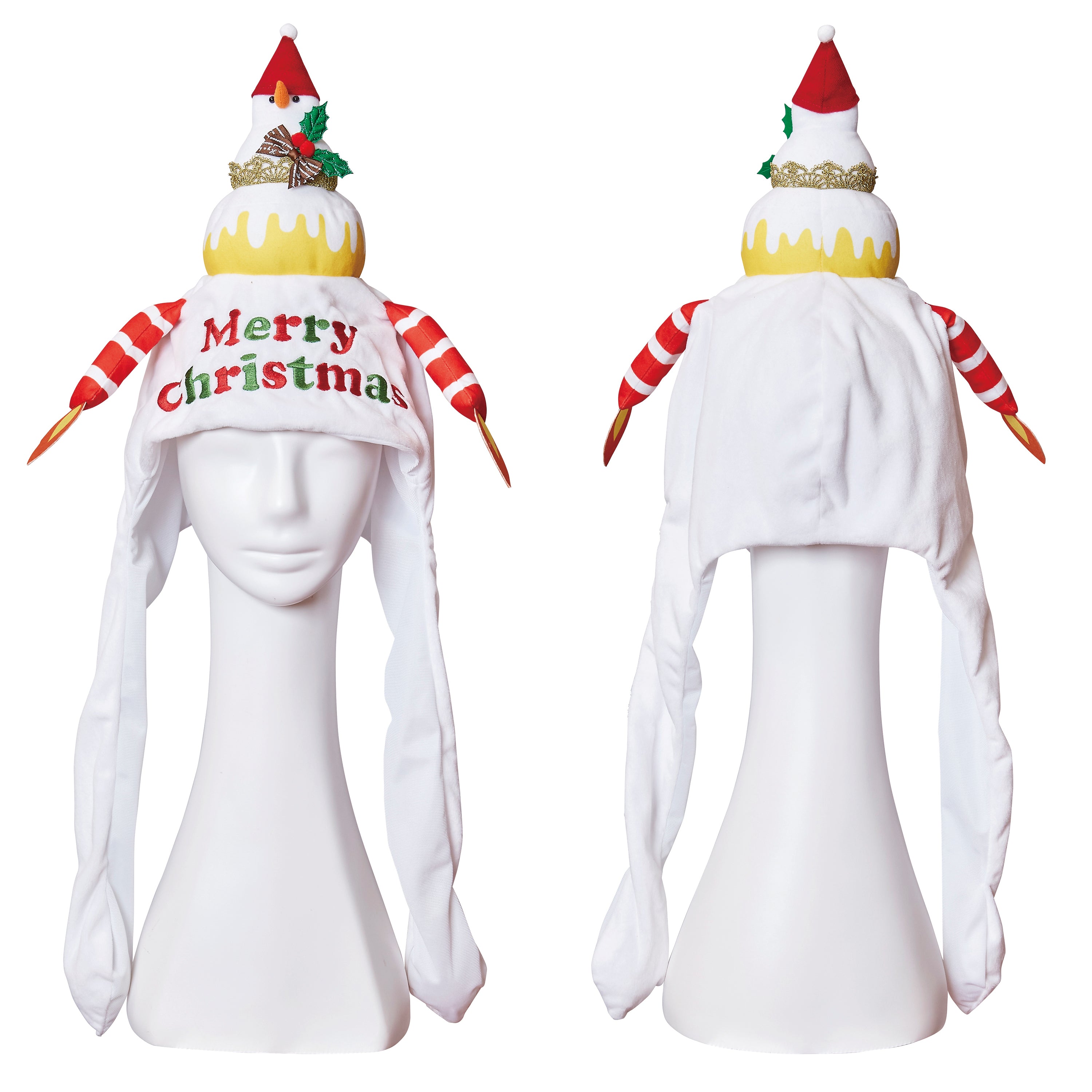 コスプレ クリスマス 小物 帽子 パタパタハット クリスマスケーキ